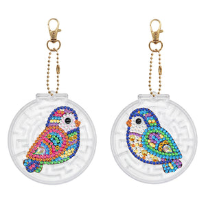 2pcs-love/Animal-diy-keychain