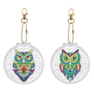 2pcs-love/Animal-diy-keychain