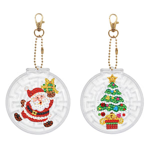 2pcs-love/Animal-diy-keychain