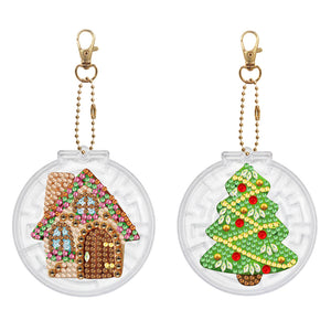 2pcs-love/Animal-diy-keychain