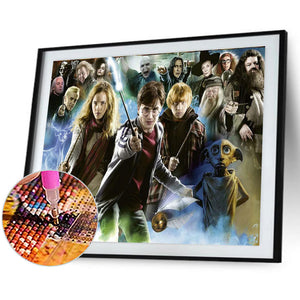 Harry Potter-Full Round Diamond Painting-40x30cm