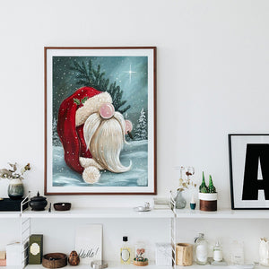 Christmas Gnome-Full Round Diamond Painting-30x40cm