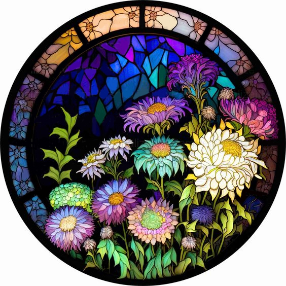 Stained Glass Animal-Full Round Diamond Painting-30x30cm