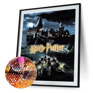 Harry Potter Castle-Full Round Diamond Painting-30x40cm