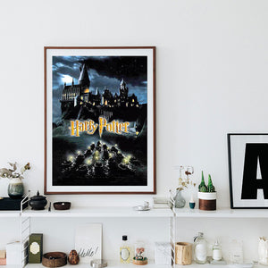 Harry Potter Castle-Full Round Diamond Painting-30x40cm