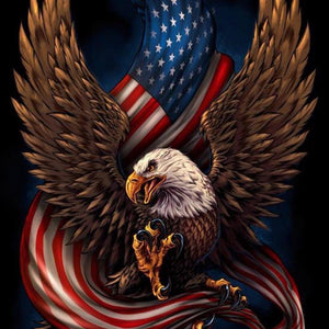 Full Round - Eagle Flag 30*30CM