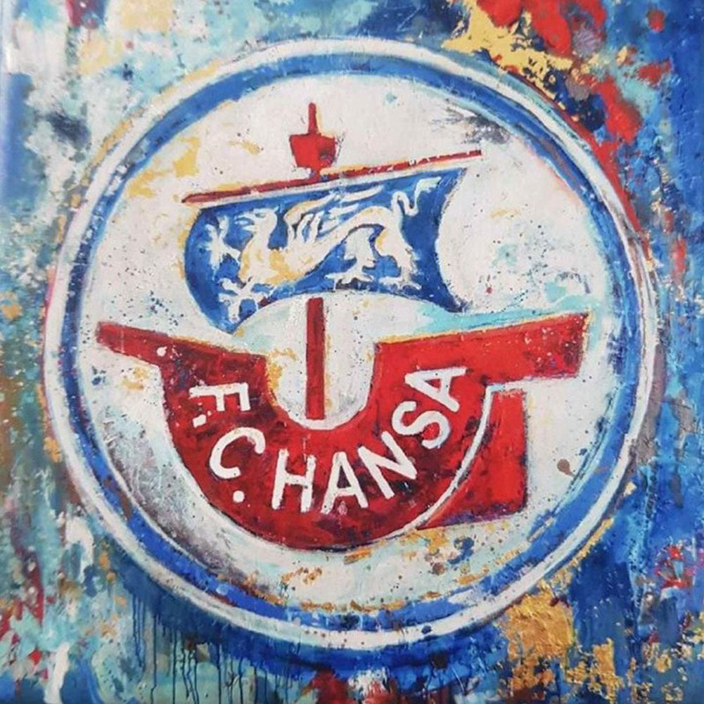 Football Team Emblem-Full Round Diamond Painting-40x40cm