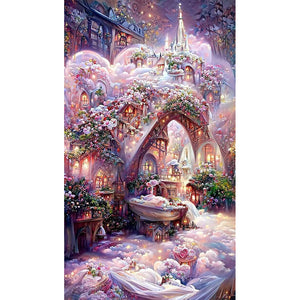 Chateau Montrose-Full Round Diamond Painting-40x70cm-Large Size