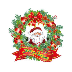 Christmas-Single Side Drill-Diamond Wreath