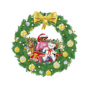 Christmas-Single Side Drill-Diamond Wreath