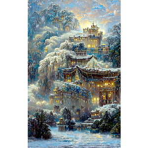 Landscape Flower-Full Drill Diamond Painting-40x70cm