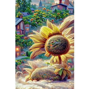 Landscape Flower-Full Drill Diamond Painting-40x70cm