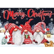 Load image into Gallery viewer, Christmas Gnome-Full Drill Diamond Painting
