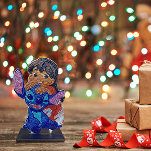 Stitch Single Sided Wooden Desktop Ornaments