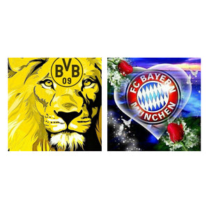 Football Club-Full Round Diamond Painting-40x40cm
