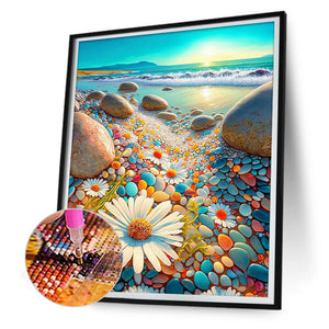 Daisy Beach-Full Drill Diamond Painting
