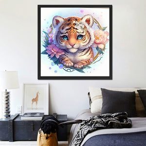 Flower Tiger-Full Drill Diamond Painting