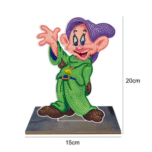 Dwarf Single Sided Wooden Desktop Ornaments