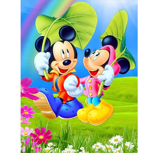 Mickey Mouse-Full Round Diamond Painting-30x40cm