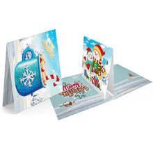 Load image into Gallery viewer, 8PCS/SET 3D CHRISTMAS GREETING CARDS DIAMOND PAINTING
