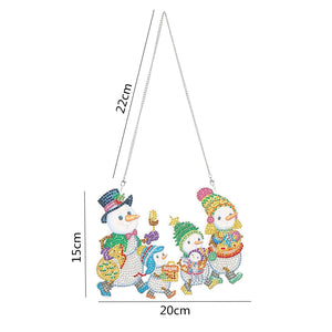 Christmas-Diamond Painting Door Pendant