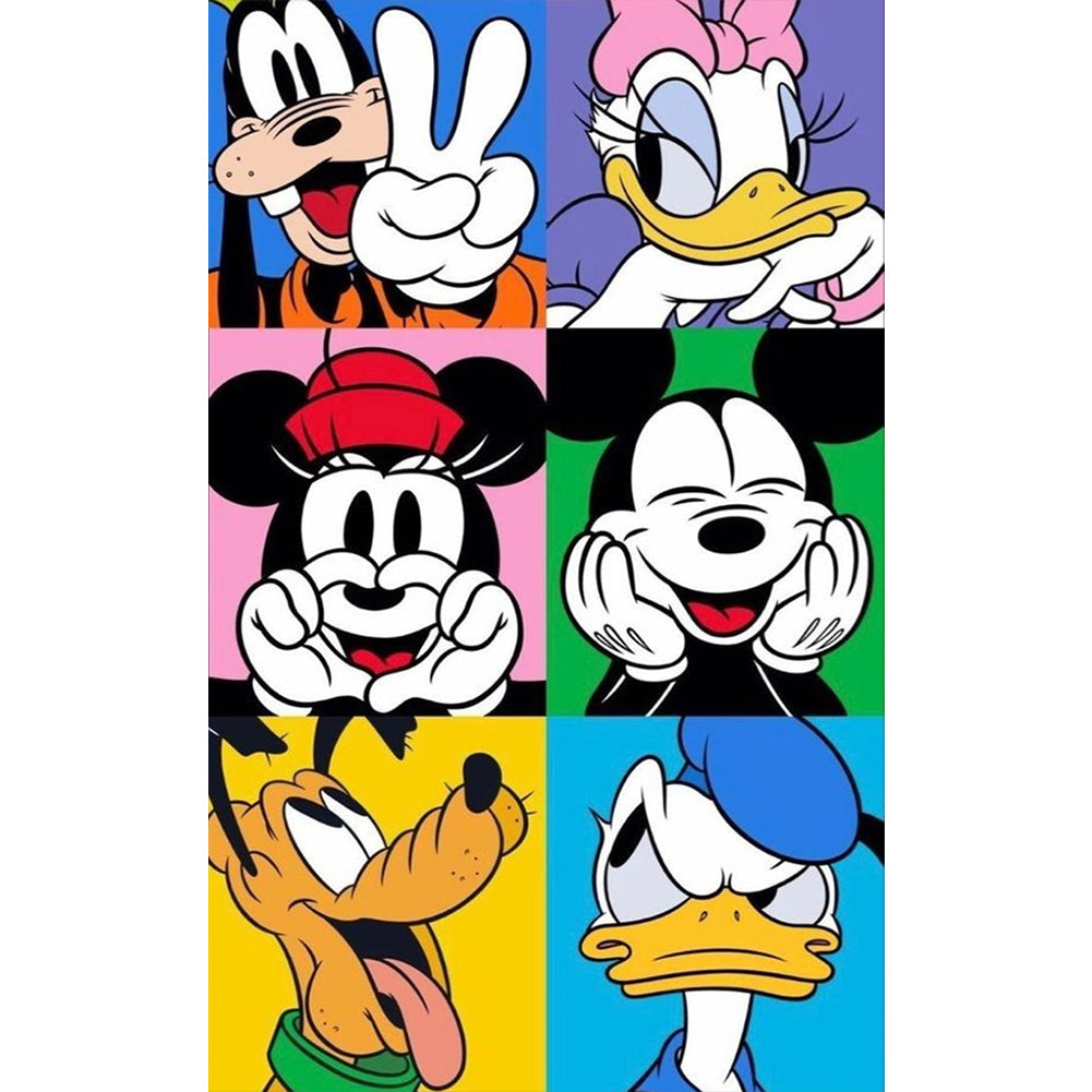 Cartoon-Full Round Diamond Painting-30x50cm