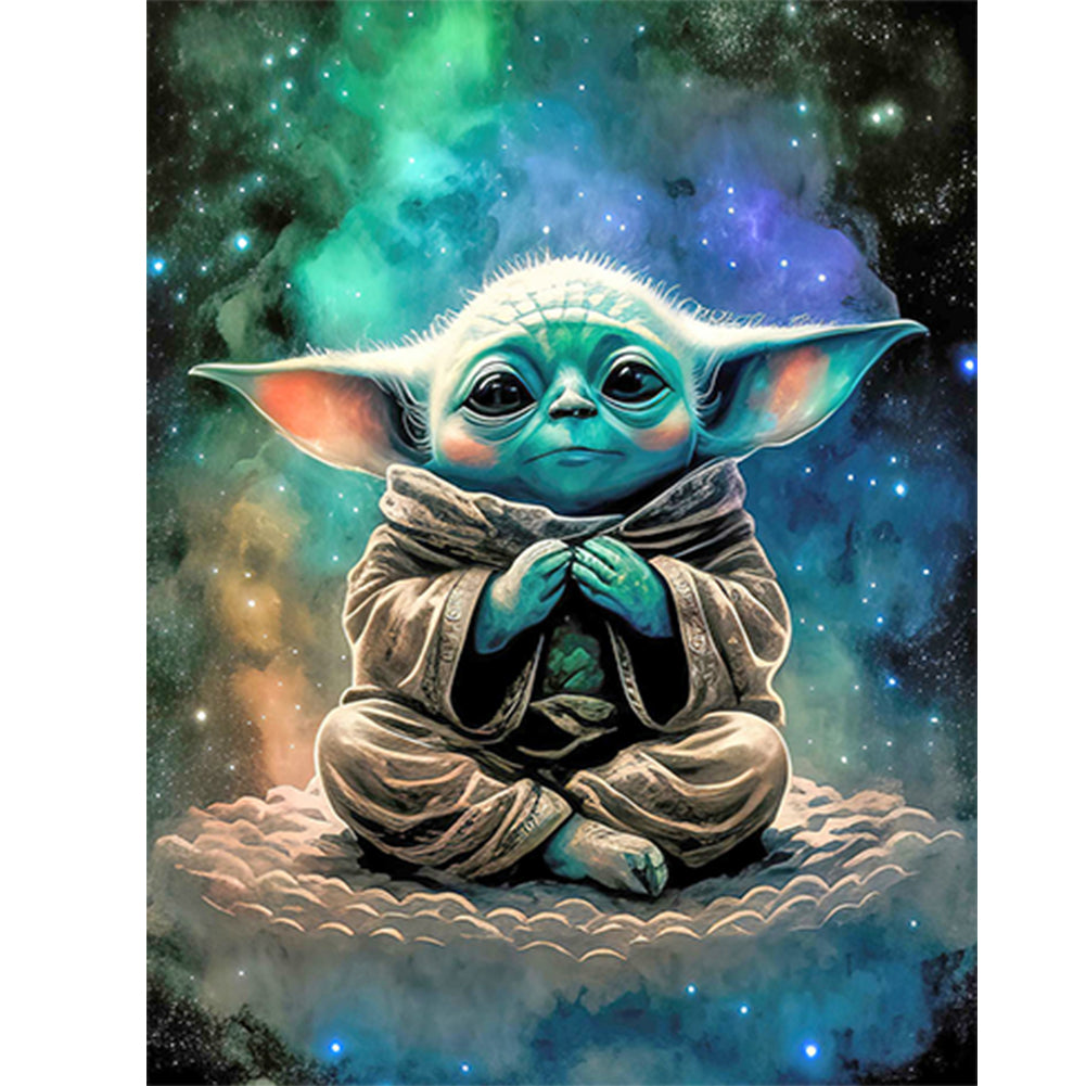 Yoda-Full Round Diamond Painting-30x40cm