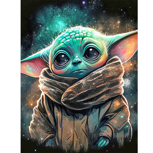 Yoda-Full Round Diamond Painting-30x40cm
