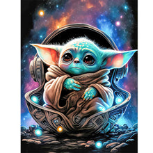 Load image into Gallery viewer, Yoda-Full Round Diamond Painting-30x40cm
