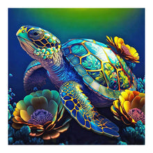 Load image into Gallery viewer, sea turtle-Full Round Diamond Painting-30x30cm
