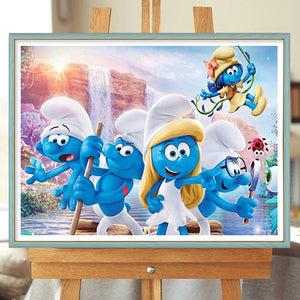 Cartoon-Full Round Diamond Painting-40x30cm