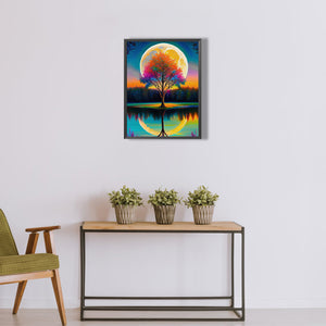 Moon Tree-Full Drill Diamond Painting