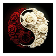 Load image into Gallery viewer, Rose Yin Yang Diagram-Full Round Diamond Painting-30x30cm
