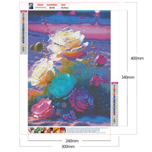 Load image into Gallery viewer, Seaside Crystal Rose-Full Round Drill Diamond Painting-30x40cm
