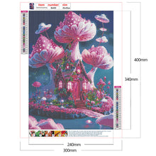 Load image into Gallery viewer, Dream Mushroom House-Full Round Drill Diamond Painting-30x40cm
