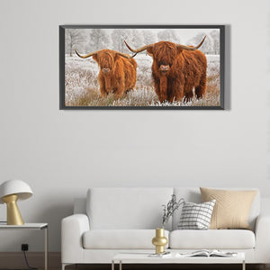 Yak-Full Round Diamond Painting-80x40cm-Large Size