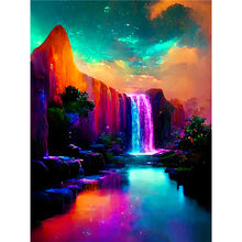 Load image into Gallery viewer, Mountain Forest-Full Round Diamond Painting-30x40cm
