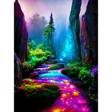 Load image into Gallery viewer, Mountain Forest-Full Round Diamond Painting-30x40cm
