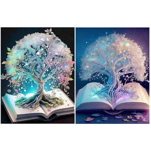 Dreamy And Elegant Tree-Full Round Diamond Painting-40x50cm