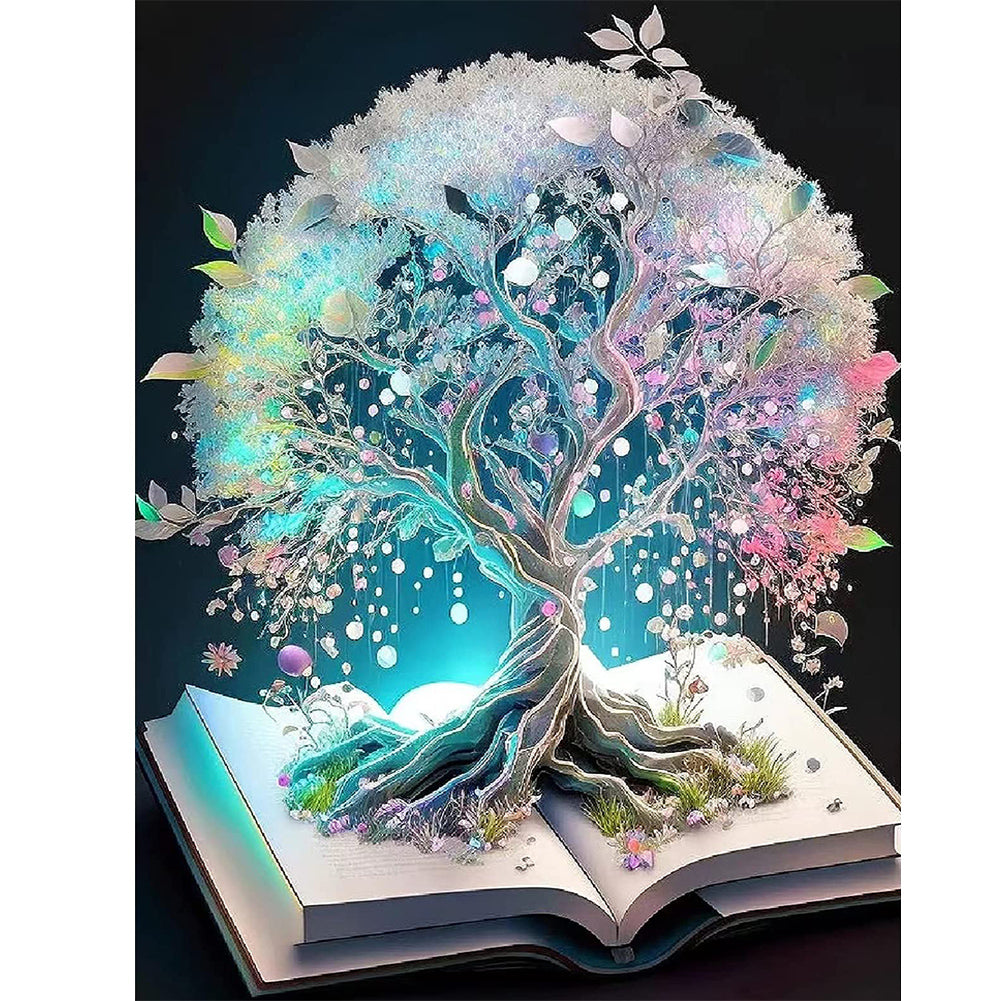Dreamy And Elegant Tree-Full Round Diamond Painting-40x50cm