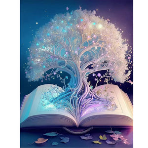 Dreamy And Elegant Tree-Full Round Diamond Painting-40x50cm
