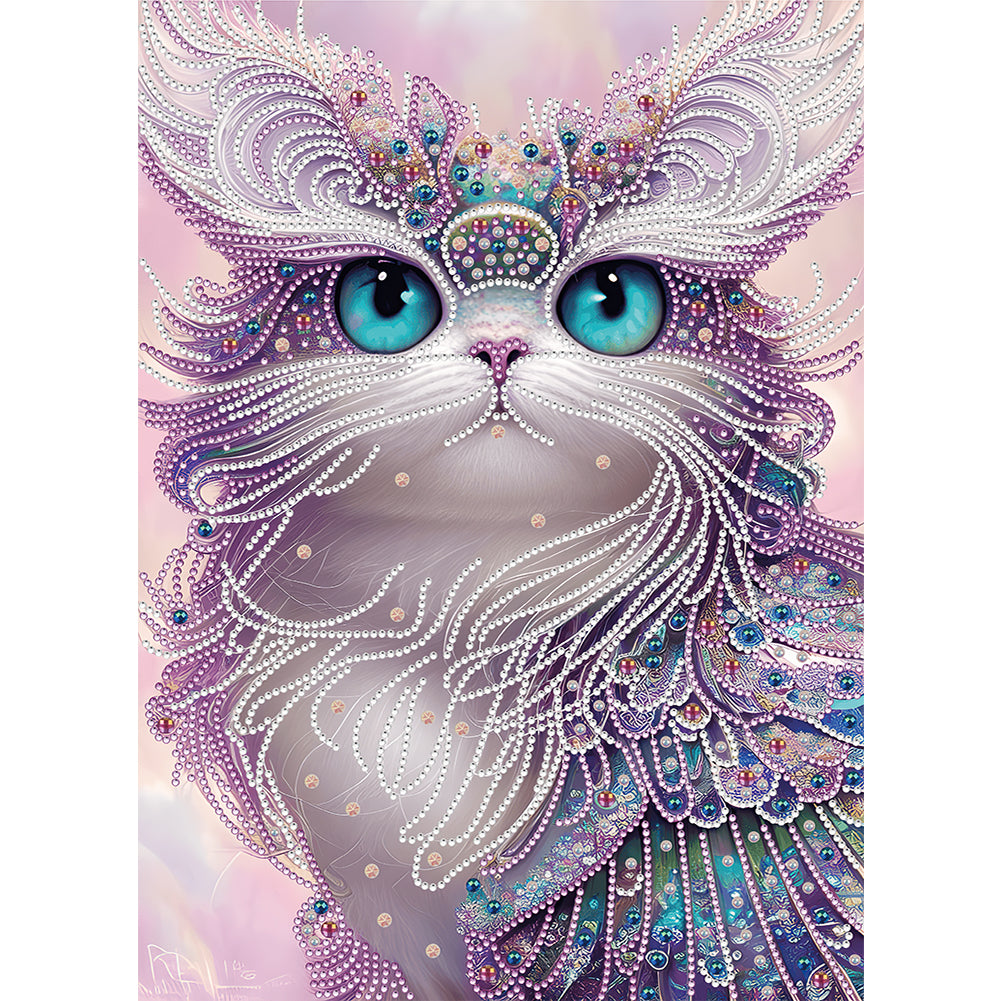 Owl-Partial Special Diamond Painting-30x40cm