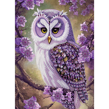 Load image into Gallery viewer, Owl-Partial Special Diamond Painting-30x40cm
