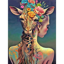 Load image into Gallery viewer, Tattoo Girl-Full Round Diamond Painting-30x40cm
