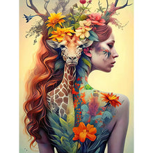 Load image into Gallery viewer, Tattoo Girl-Full Round Diamond Painting-30x40cm

