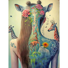 Load image into Gallery viewer, Tattoo Girl-Full Round Diamond Painting-30x40cm
