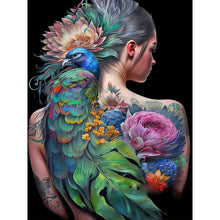 Load image into Gallery viewer, Tattoo Girl-Full Round Diamond Painting-30x40cm
