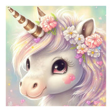 Load image into Gallery viewer, Unicorn-Full Round Diamond Painting-30x30cm
