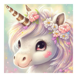 Unicorn-Full Round Diamond Painting-30x30cm