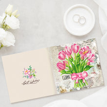 Load image into Gallery viewer, 8pcs/Set-Flower-Diamond Greeting Cards
